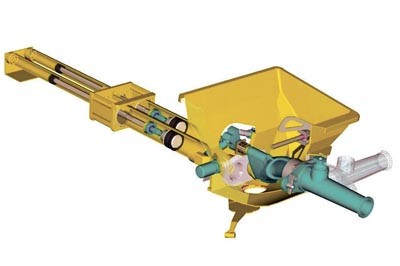 Качающая группа бетононасоса