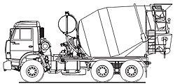 Запчасти для автобетоносмесителя (автомиксер) КАМАЗ 58147W (ABS-7K)