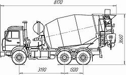 Ремонт автобетоносмесителя (автомиксер) Tigarbo 7DO на шасси КАМАЗ 53229