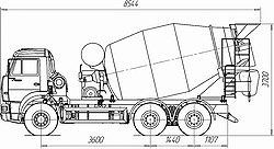Ремонт автобетоносмесителя (автомиксер) Tigarbo 8DA на шасси КАМАЗ 6520