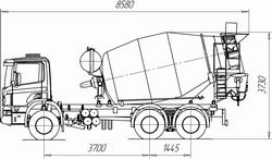 Ремонт автобетоносмесителя (автомиксер) Tigarbo 8DO на шасси SCANIA P380CB6х4EHZ