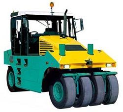 Ремонт пневмоколесного катка Ammann AP 240
