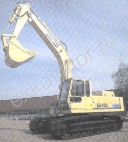 Каталог запчастей для гусеничного экскаватора Кранэкс EU 423