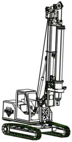 Ремонт бурового станка для свай Trive 25