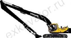 Ремонт гусеничного экскаватора Volvo EC240 Long Reach