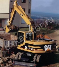 Запчасти для колесного экскаватора Caterpillar M315 Offset VA