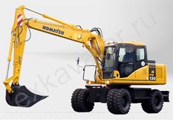 Запчасти для колесного экскаватора Komatsu PW130-7K