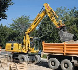 Запчасти для колесного экскаватора Komatsu PW180-7