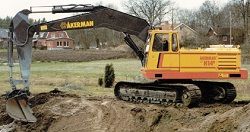 Запчасти для гусеничного экскаватора Akerman H14B