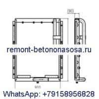 Для экскаватора Doosan DH330, охладитель гидравлического масла